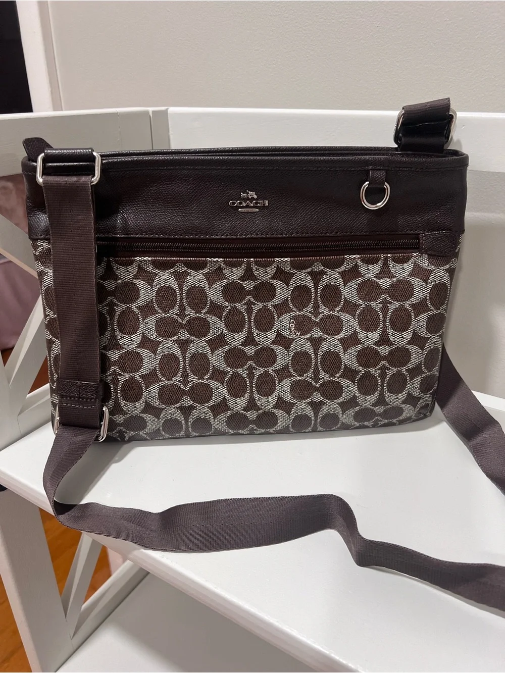 Coach Spencer Signature Crossbody in Brown